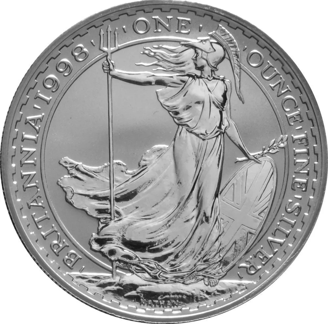 1998 1oz Silver Britannia Bullion Coin