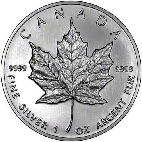 1993 1oz Silver Maple Leaf Bullion Coin