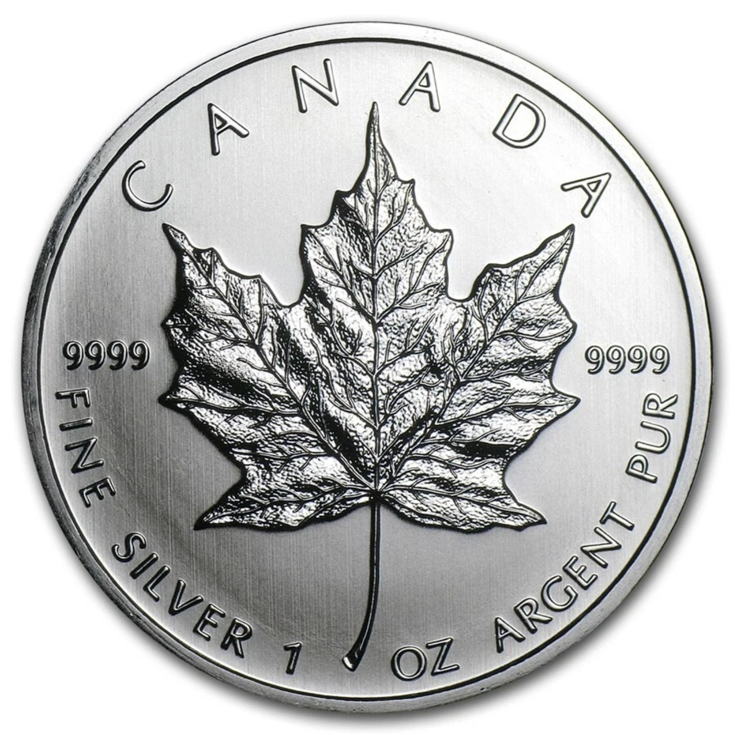 2008 1oz Silver Maple Leaf Bullion Coin